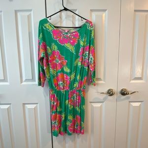 Lilly Pulitzer Cara Dress Spearmint/Pink Size S
